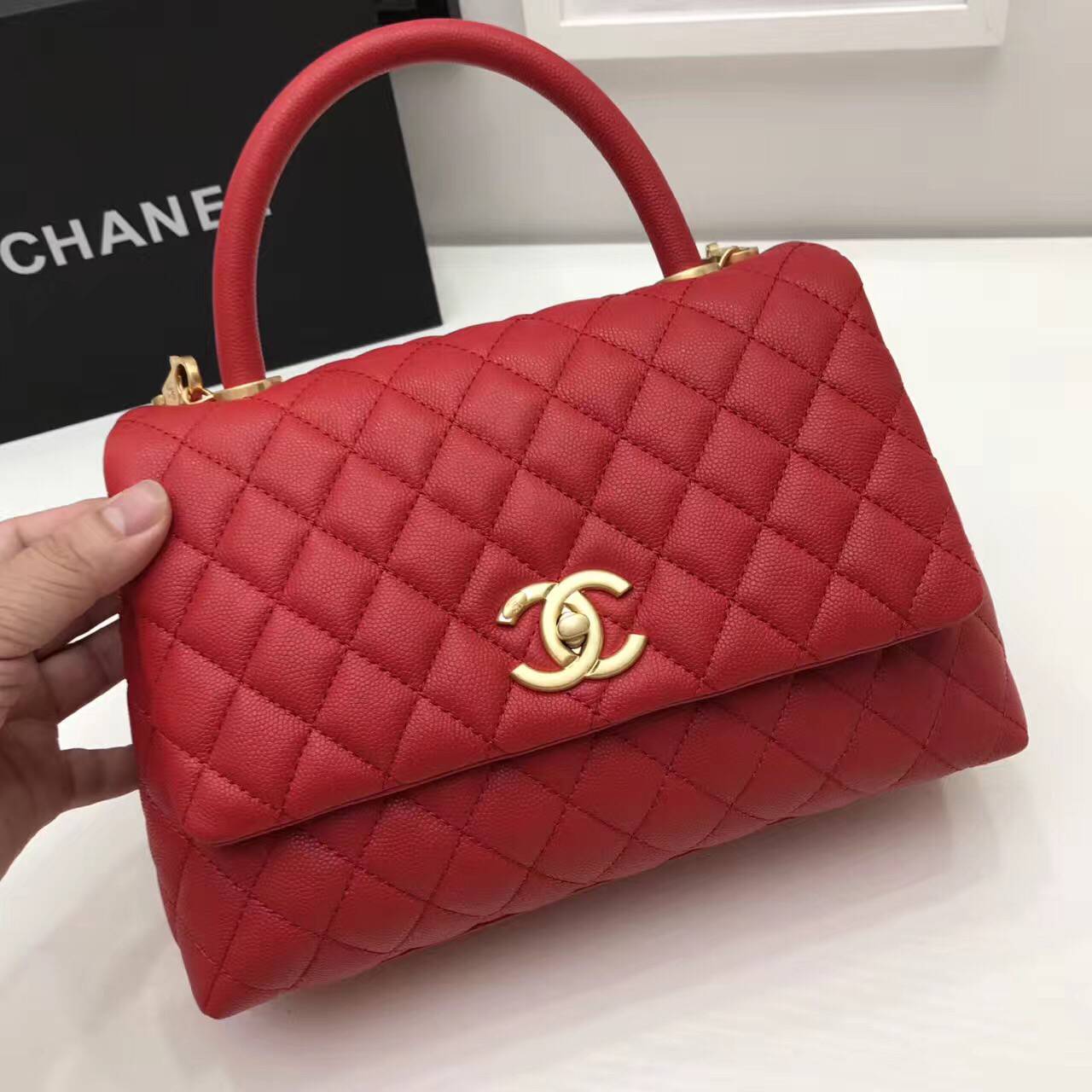 Chanel Original Leather Tote Bag 95478 Red Chanel Original Leather Tote Bag 95478 Red