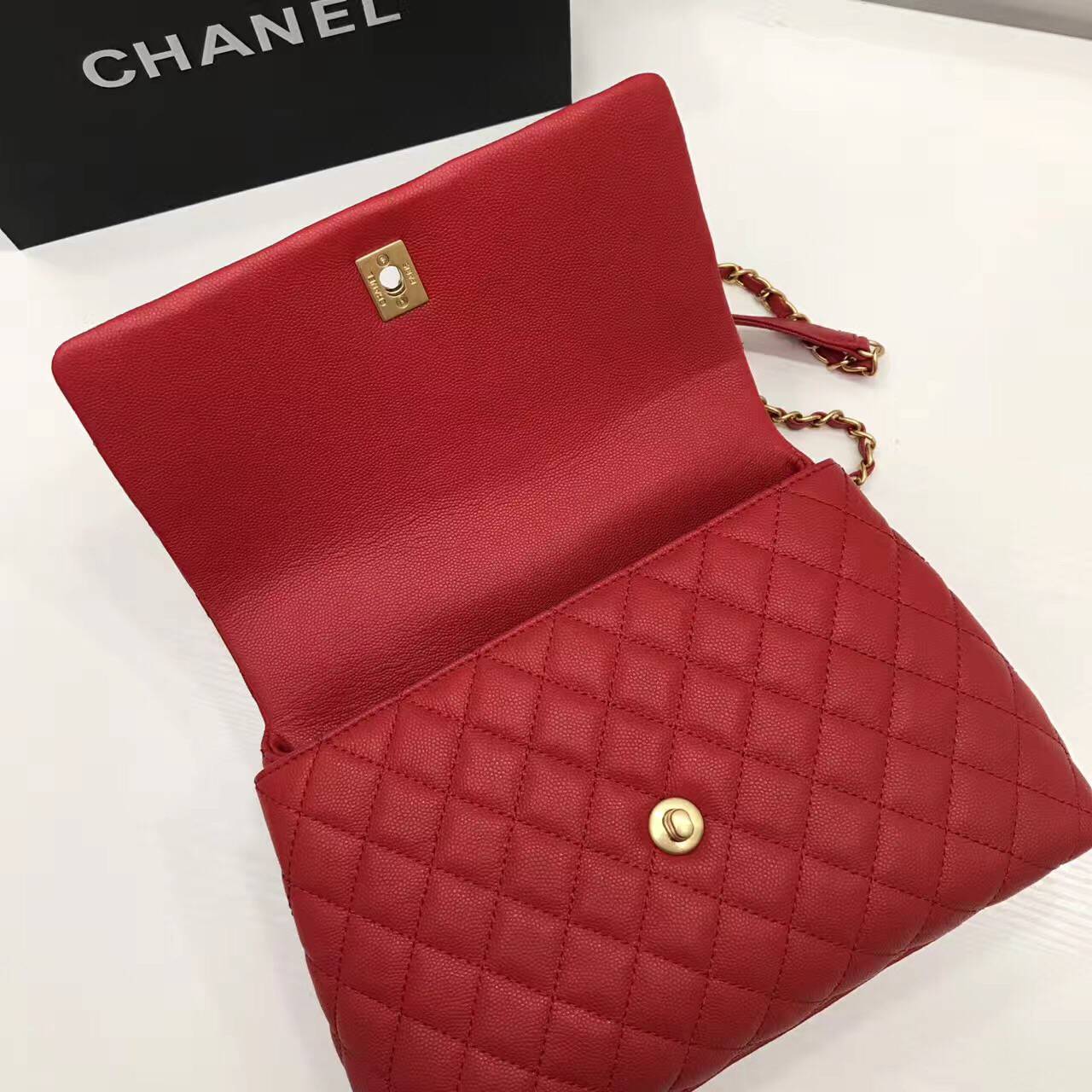 Chanel Original Leather Tote Bag 95478 Red Chanel Original Leather Tote Bag 95478 Red