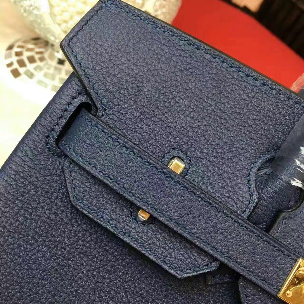 Hermes Birkin Bag Original Leather 17825 Blue Hermes Birkin Bag Original Leather 17825 Blue