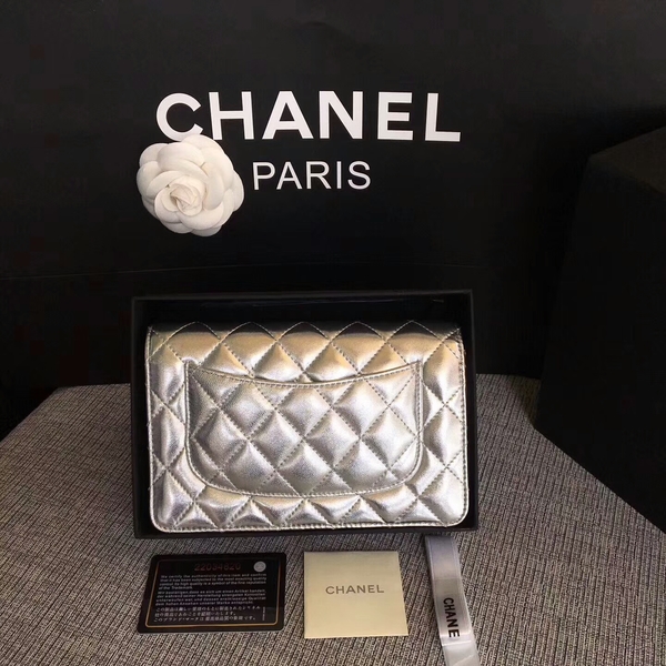 Chanel WOC Flap Bag Original Sheepskin Leather 33814B Glod Chanel WOC Flap Bag Original Sheepskin Leather 33814B Glod
