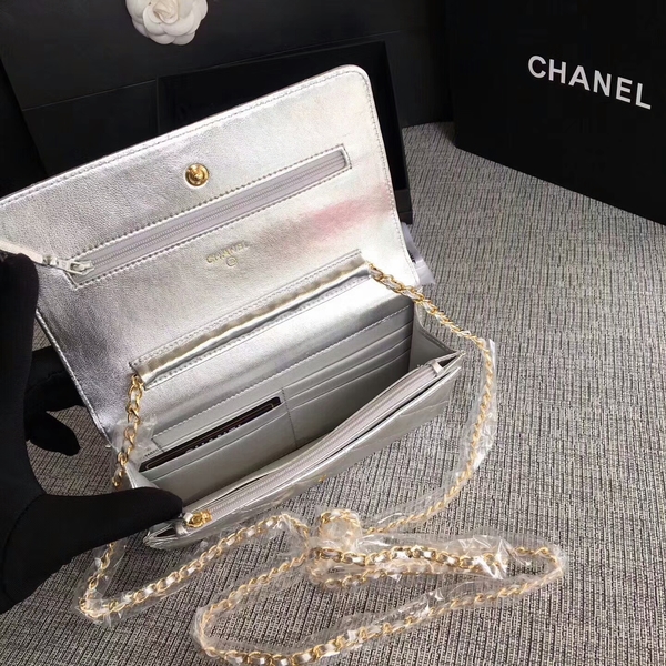 Chanel WOC Flap Bag Original Sheepskin Leather 33814B Glod Chanel WOC Flap Bag Original Sheepskin Leather 33814B Glod