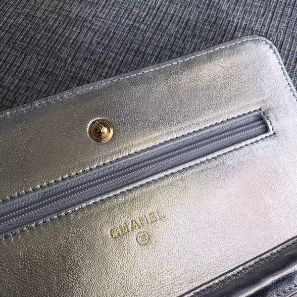 Chanel WOC Flap Bag Original Sheepskin Leather 33814B Glod Chanel WOC Flap Bag Original Sheepskin Leather 33814B Glod