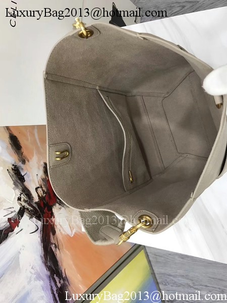 CELINE Sangle Seau Bag in Litchi Leather C3371 Apricot CELINE Sangle Seau Bag in Litchi Leather C3371 Apricot