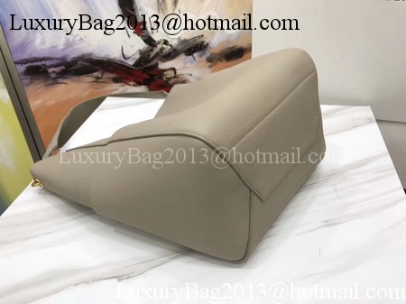 CELINE Sangle Seau Bag in Litchi Leather C3371 Apricot CELINE Sangle Seau Bag in Litchi Leather C3371 Apricot