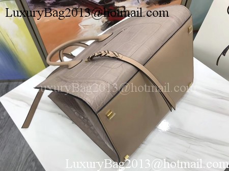 Celine Luggage Phantom Tote Bag Croco Leather CT3372 Apricot Celine Luggage Phantom Tote Bag Croco Leather CT3372 Apricot