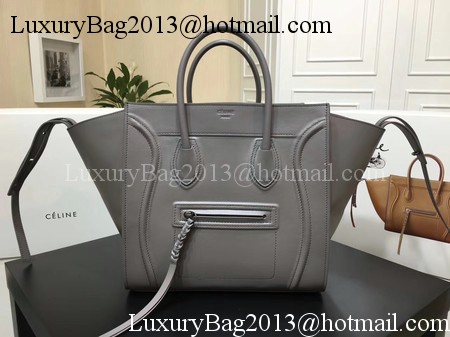 Celine Luggage Phantom Tote Bag Smooth Leather CT3372 Grey Celine Luggage Phantom Tote Bag Smooth Leather CT3372 Grey
