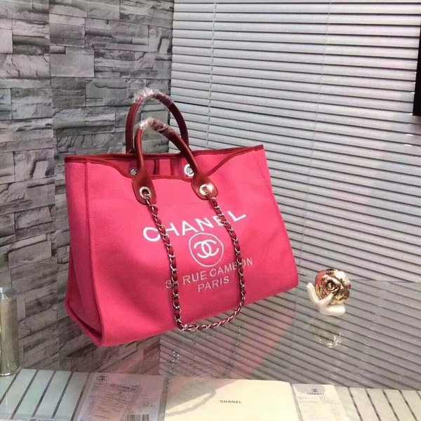 Chanel Large Canvas Tote Shopping Bag CNA1679 Pink Chanel Large Canvas Tote Shopping Bag CNA1679 Pink