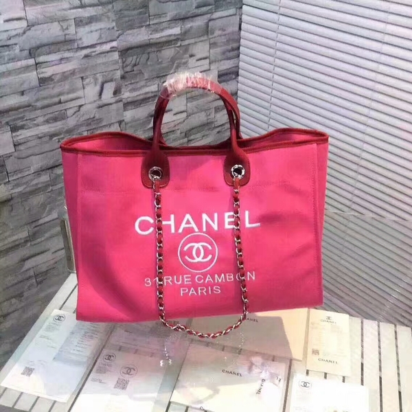 Chanel Large Canvas Tote Shopping Bag CNA1679 Pink Chanel Large Canvas Tote Shopping Bag CNA1679 Pink