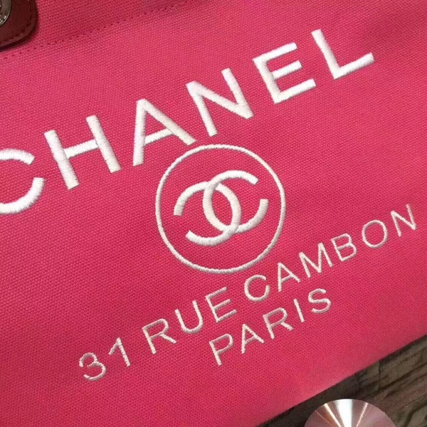 Chanel Large Canvas Tote Shopping Bag CNA1679 Pink Chanel Large Canvas Tote Shopping Bag CNA1679 Pink