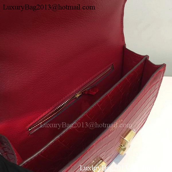 Hermes Constance Bag Croco Leather H9978C Red Hermes Constance Bag Croco Leather H9978C Red