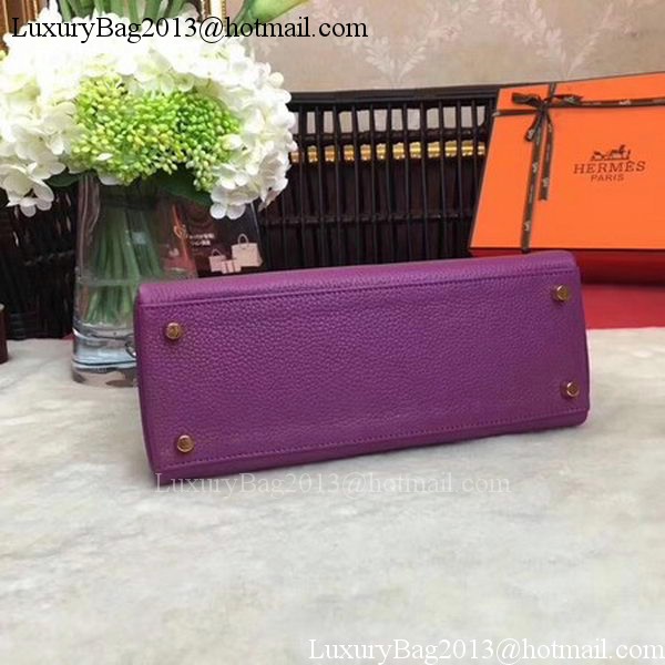Hermes Kelly 32cm Shoulder Bag TOGO Leather KY32 Purple Hermes Kelly 32cm Shoulder Bag TOGO Leather KY32 Purple