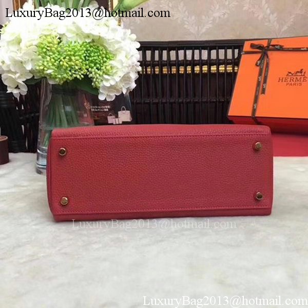 Hermes Kelly 32cm Shoulder Bag TOGO Leather KY32 Red Hermes Kelly 32cm Shoulder Bag TOGO Leather KY32 Red