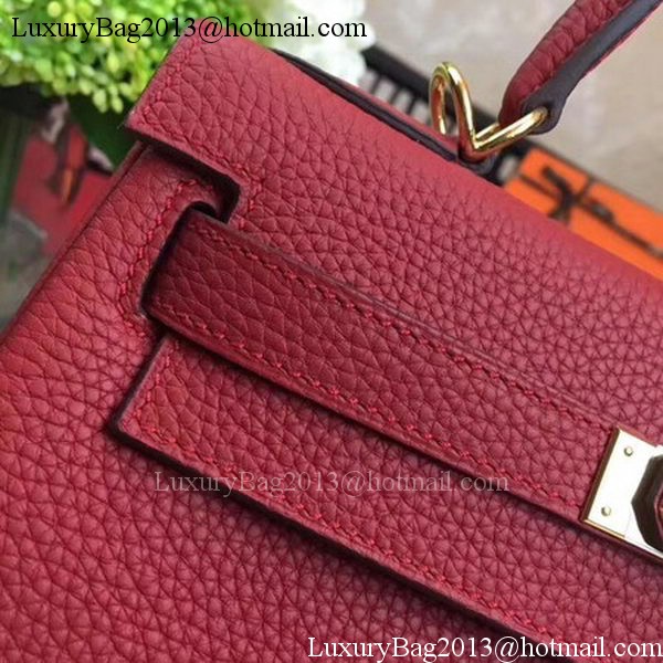 Hermes Kelly 32cm Shoulder Bag TOGO Leather KY32 Red Hermes Kelly 32cm Shoulder Bag TOGO Leather KY32 Red