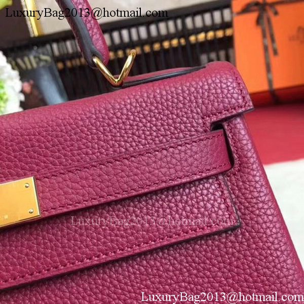 Hermes Kelly 32cm Shoulder Bag TOGO Leather KY32 Wine Hermes Kelly 32cm Shoulder Bag TOGO Leather KY32 Wine