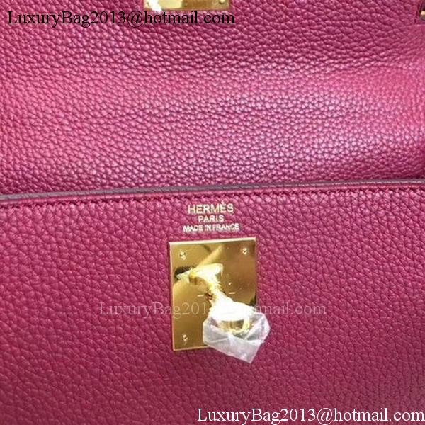 Hermes Kelly 32cm Shoulder Bag TOGO Leather KY32 Wine Hermes Kelly 32cm Shoulder Bag TOGO Leather KY32 Wine
