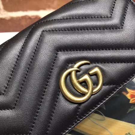 Gucci GG Marmont Matelasse mini Bag 448426 Black Gucci GG Marmont Matelasse mini Bag 448426 Black