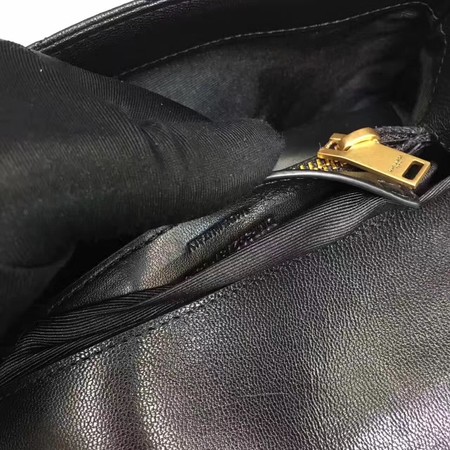 YSL Classic Monogramme Black Leather Flap Bag Y392737 Gold YSL Classic Monogramme Black Leather Flap Bag Y392737 Gold