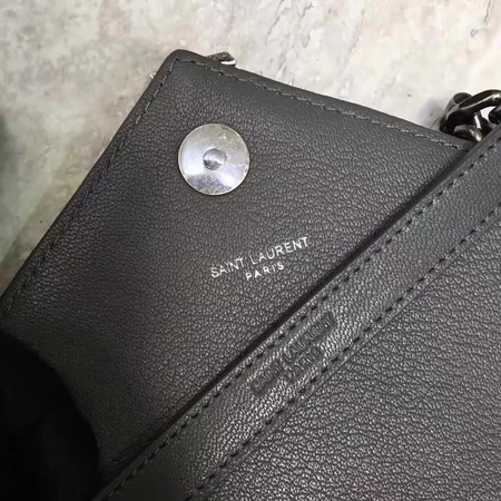 YSL Classic Monogramme Grey Leather Flap Bag Y392737 Silver YSL Classic Monogramme Grey Leather Flap Bag Y392737 Silver