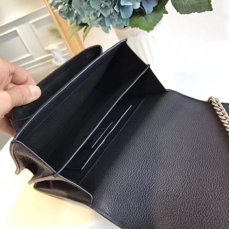 Yves Saint Laurent Leather Cross-body Shoulder Bag Y8004 Black Yves Saint Laurent Leather Cross-body Shoulder Bag Y8004 Black
