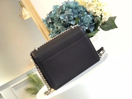 Yves Saint Laurent Leather Cross-body Shoulder Bag Y8004 Black Yves Saint Laurent Leather Cross-body Shoulder Bag Y8004 Black