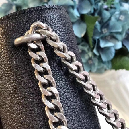 Yves Saint Laurent Leather Cross-body Shoulder Bag Y8004 Black Yves Saint Laurent Leather Cross-body Shoulder Bag Y8004 Black