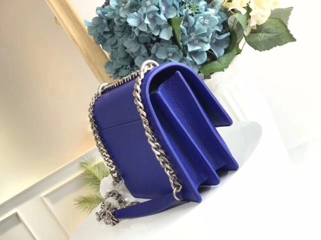 Yves Saint Laurent Leather Cross-body Shoulder Bag Y8004 Blue Yves Saint Laurent Leather Cross-body Shoulder Bag Y8004 Blue