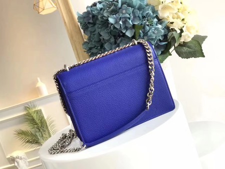Yves Saint Laurent Leather Cross-body Shoulder Bag Y8004 Blue Yves Saint Laurent Leather Cross-body Shoulder Bag Y8004 Blue