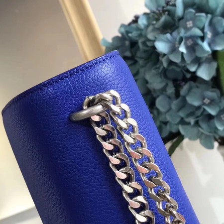 Yves Saint Laurent Leather Cross-body Shoulder Bag Y8004 Blue Yves Saint Laurent Leather Cross-body Shoulder Bag Y8004 Blue