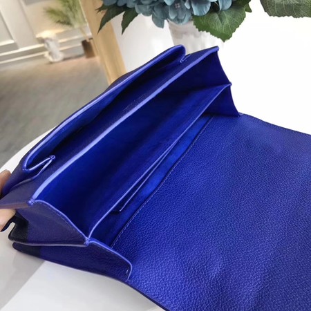 Yves Saint Laurent Leather Cross-body Shoulder Bag Y8005 Blue Yves Saint Laurent Leather Cross-body Shoulder Bag Y8005 Blue