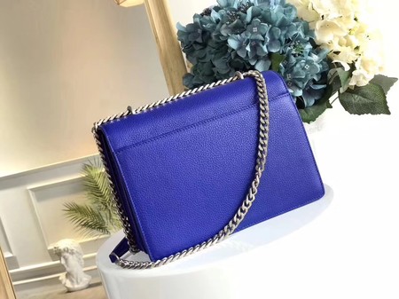 Yves Saint Laurent Leather Cross-body Shoulder Bag Y8005 Blue Yves Saint Laurent Leather Cross-body Shoulder Bag Y8005 Blue