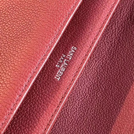 Yves Saint Laurent Leather Cross-body Shoulder Bag Y8005 Wine Yves Saint Laurent Leather Cross-body Shoulder Bag Y8005 Wine