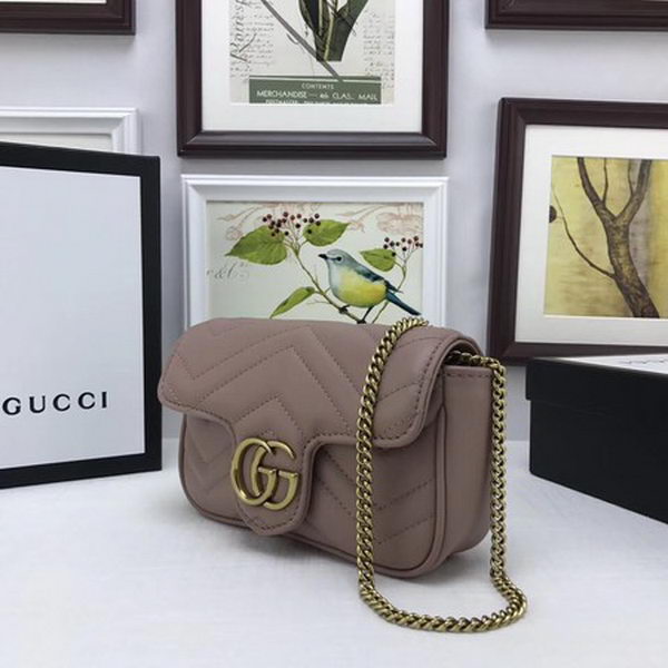 Gucci GG Marmont Matelasse Leather Super Mini Bag 476433 Pink Gucci GG Marmont Matelasse Leather Super Mini Bag 476433 Pink