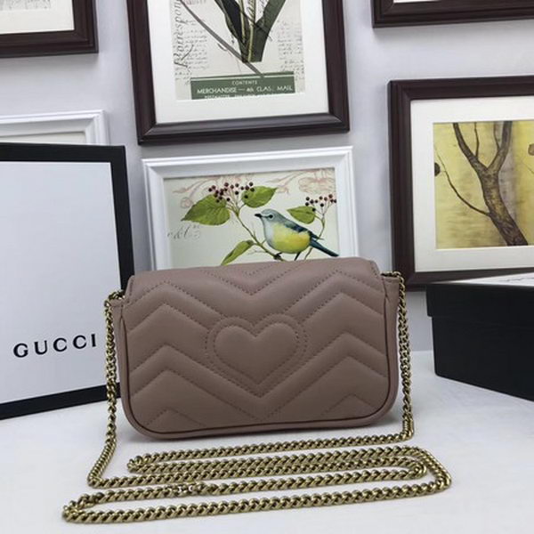 Gucci GG Marmont Matelasse Leather Super Mini Bag 476433 Pink Gucci GG Marmont Matelasse Leather Super Mini Bag 476433 Pink