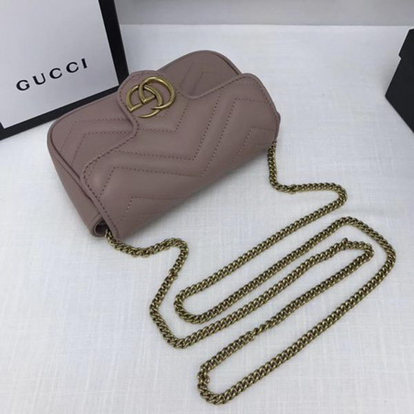 Gucci GG Marmont Matelasse Leather Super Mini Bag 476433 Pink Gucci GG Marmont Matelasse Leather Super Mini Bag 476433 Pink