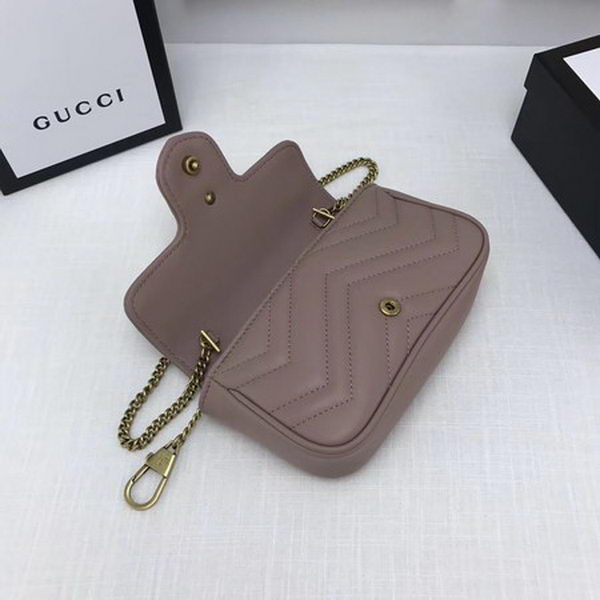 Gucci GG Marmont Matelasse Leather Super Mini Bag 476433 Pink Gucci GG Marmont Matelasse Leather Super Mini Bag 476433 Pink