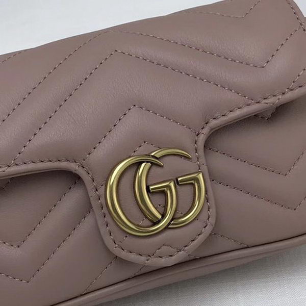 Gucci GG Marmont Matelasse Leather Super Mini Bag 476433 Pink Gucci GG Marmont Matelasse Leather Super Mini Bag 476433 Pink