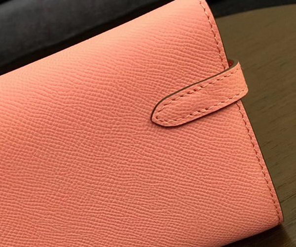 Hermes Kelly Epsom Leather Wallet H4086 Pink Hermes Kelly Epsom Leather Wallet H4086 Pink