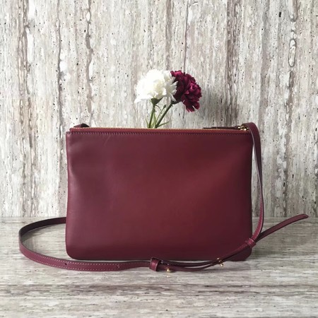 Celine Trio Crossbody Messenger Bag C55421 Wine Celine Trio Crossbody Messenger Bag C55421 Wine