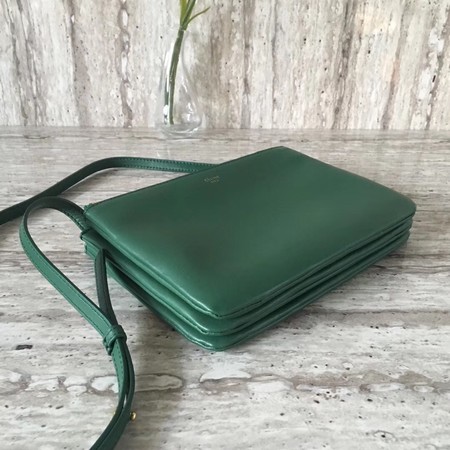 Celine mini Trio Crossbody Messenger Bag C55420 Green Celine mini Trio Crossbody Messenger Bag C55420 Green