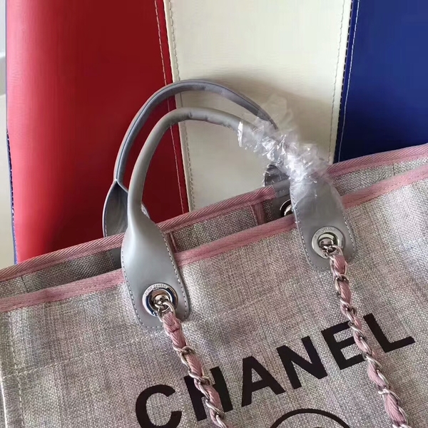Chanel Deauville Tote Bag Original Canvas Leather A68047-4 Chanel Deauville Tote Bag Original Canvas Leather A68047-4