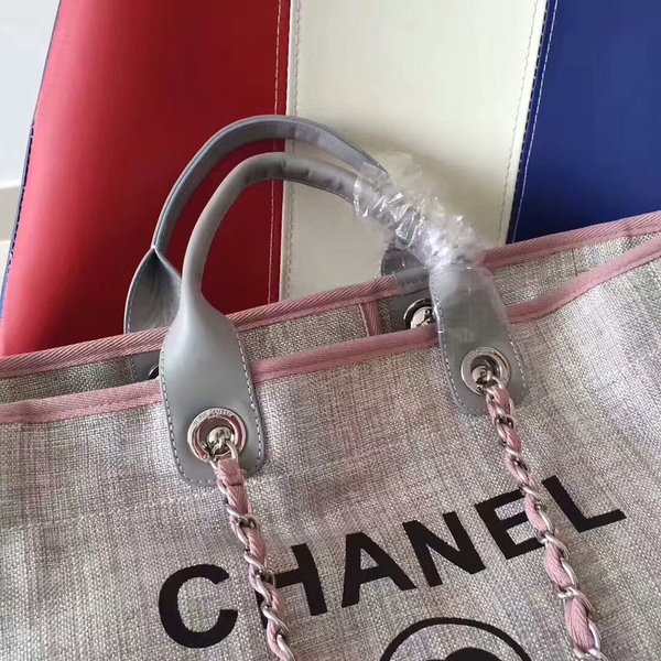 Chanel Deauville Tote Bag Original Canvas Leather A68047-4 Chanel Deauville Tote Bag Original Canvas Leather A68047-4