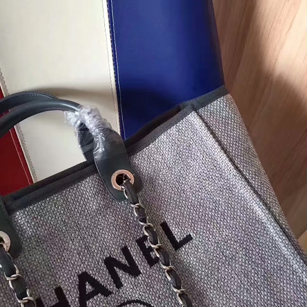 Chanel Deauville Tote Bag Original Canvas Leather A68047-5 Chanel Deauville Tote Bag Original Canvas Leather A68047-5