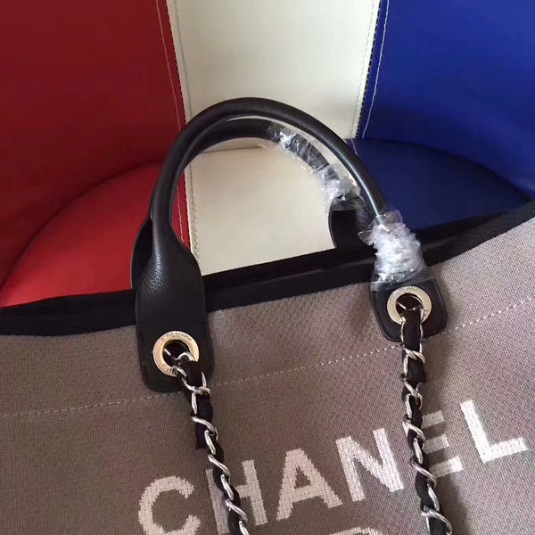 Chanel Deauville Tote Bag Original Canvas Leather A68047-9 Chanel Deauville Tote Bag Original Canvas Leather A68047-9