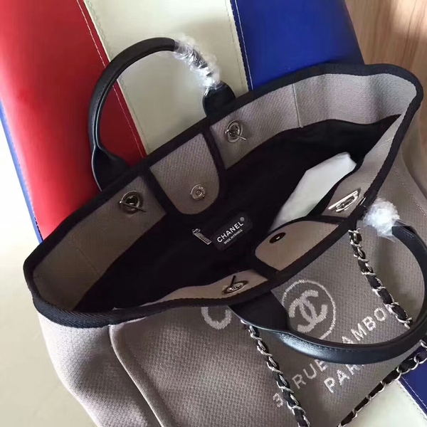 Chanel Deauville Tote Bag Original Canvas Leather A68047-9 Chanel Deauville Tote Bag Original Canvas Leather A68047-9