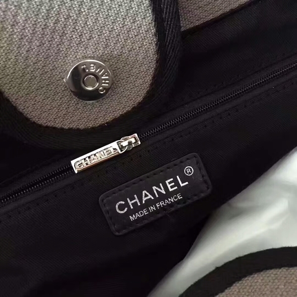 Chanel Deauville Tote Bag Original Canvas Leather A68047-9 Chanel Deauville Tote Bag Original Canvas Leather A68047-9