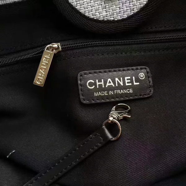 Chanel Deauville Tote Bag Original Canvas Leather A68047-12 Chanel Deauville Tote Bag Original Canvas Leather A68047-12
