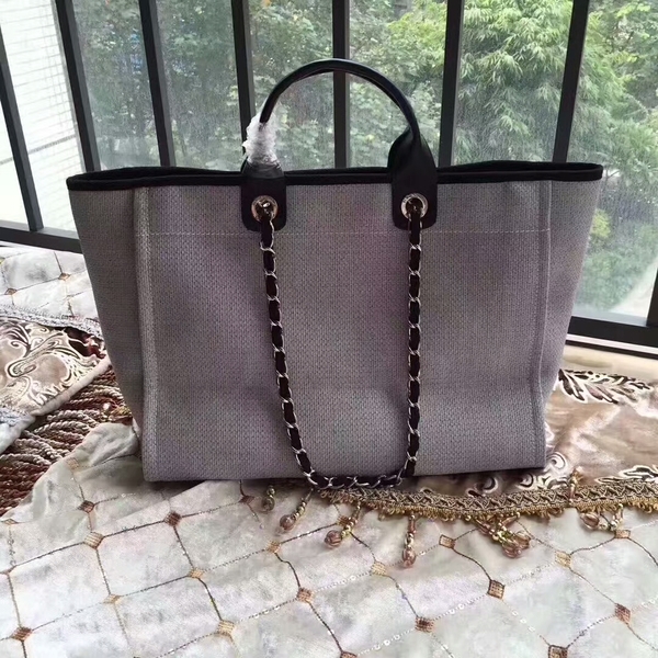 Chanel Deauville Tote Bag Original Canvas Leather A68047-12 Chanel Deauville Tote Bag Original Canvas Leather A68047-12