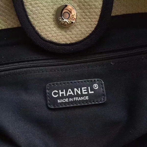 Chanel Deauville Tote Bag Original Canvas Leather A68047-14 Chanel Deauville Tote Bag Original Canvas Leather A68047-14