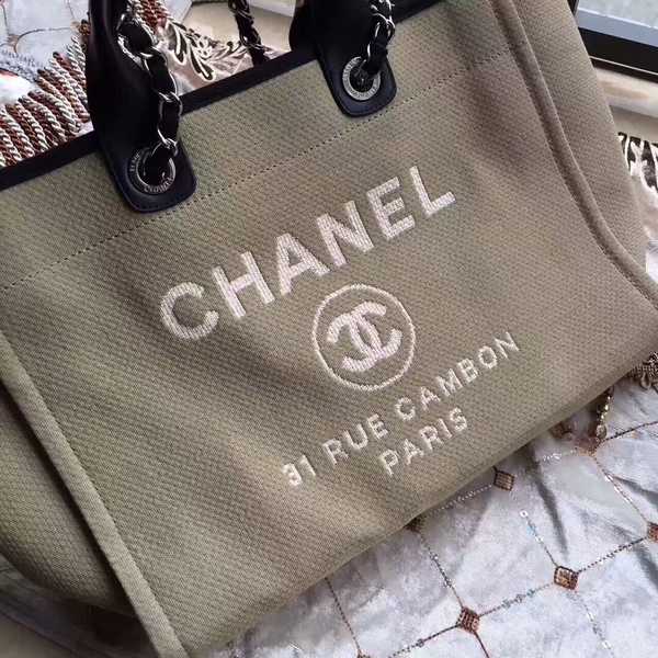 Chanel Deauville Tote Bag Original Canvas Leather A68047-14 Chanel Deauville Tote Bag Original Canvas Leather A68047-14