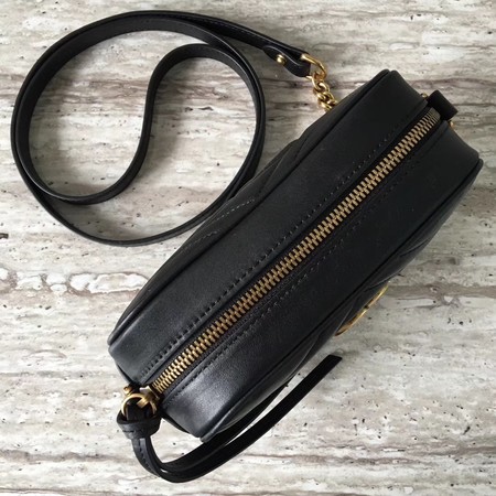 Gucci GG Marmont Matelasse mini Bag 448065 Black Gucci GG Marmont Matelasse mini Bag 448065 Black